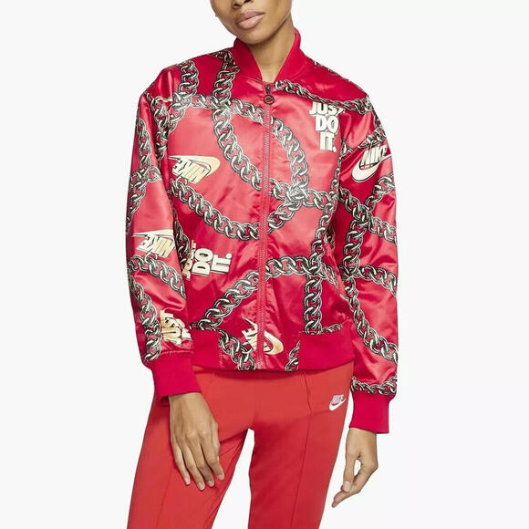 Nike Women's Sportswear Synthetic Fill Icon Clash Jacket Red sz S - Picture 3 of 7